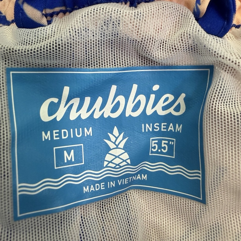 Chubbies The Weekend Kings Swim Trunks Mens Medium Palm Tree 5.5 Inch - Picture 2 of 12